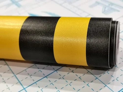 Miniatura 7 de 8626 Papel tapiz para despegar y pegar con llave griega, 17.7 x 9.8 pies, laberinto geométrico negro/amarillo, extraíble, autoadhesivo