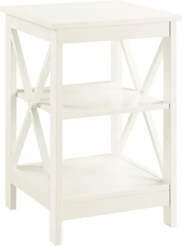 Miniatura 12 de Convenience Concepts Oxford Mesa Final de 15.75" - Mesa moderna de sala de estar con estantes de almacenamiento, mesa auxiliar de noche transicional