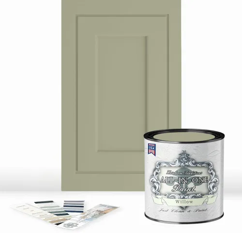 Miniatura 172 de Pintura TODO EN UNO, Abbey (gris cálido), Muestra de 8oz - Pintura duradera para gabinetes y muebles. Imprimación y capa superior incorporadas,
