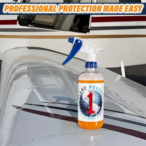 Miniatura 4 de Plane Perfect 1 revestimiento de cerámica SiO2 de grado aeronáutico – Spray detallador rápido de alto brillo – Sin agua, protección hidrofóbica
