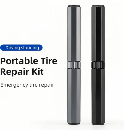 Miniatura 2 de Kit de reparación de neumáticos sin cámara con enchufes, kit de tapones de neumáticos, herramientas portátiles para bicicleta, kit de reparación