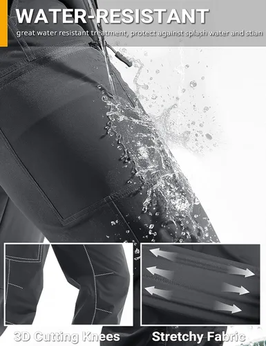 Miniatura 3 de TACVASEN Pantalones de senderismo para hombre, ligeros, de secado rápido, resistentes al agua, para viajes, trabajo, pesca, al aire libre, 6