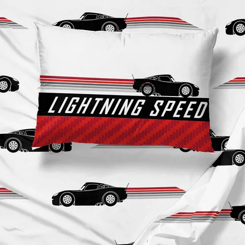 Miniatura 5 de Jay Franco Disney Pixar Cars - Juego de edredón individual de 5 piezas, edredón, sábanas y fundas de almohada con ropa de cama infantil Lightning