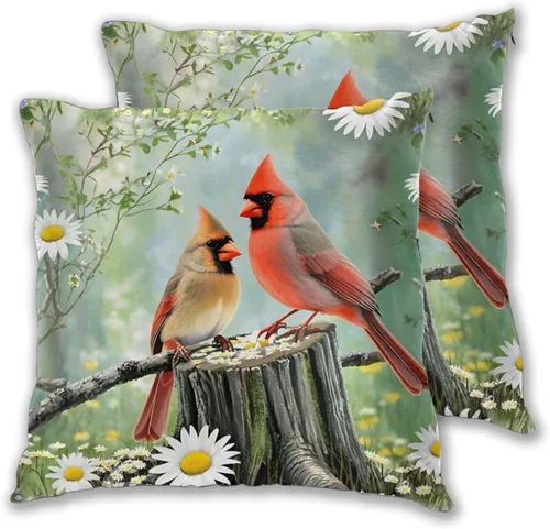 Miniatura 21 de Juego de 2 fundas de almohada para sofá, oficina, dormitorio, decoración del hogar, 18 x 18 pulgadas