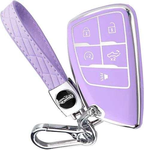 Miniatura 9 de Funda para llavero para Chevy GMC con llavero, Silverado Sierra Tahoe Suburban Equinox Traverse Yukon Denali Terrain Buick Envision Funda de TPU