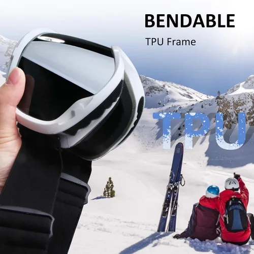 Miniatura 4 de Gafas de esquí para hombre y mujer, gafas de snowboard OTG, gafas deportivas de nieve para jóvenes y adultos