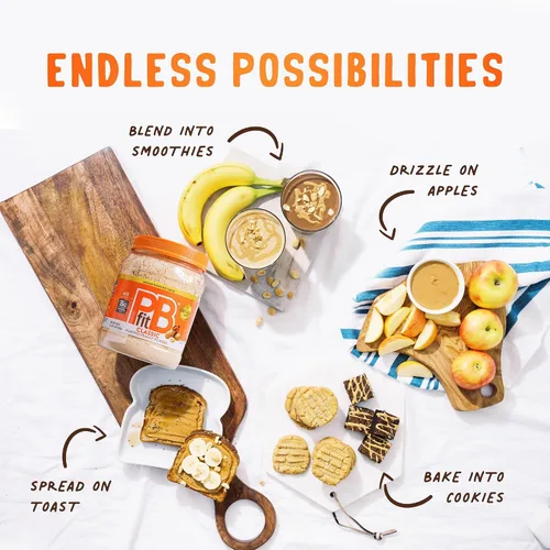 Miniatura 6 de PBfit Mantequilla de maní clásica en polvo de 30 onzas, mantequilla de maní en polvo para untar de maní tostado real, 0.28 oz de proteína 8% DV, sin