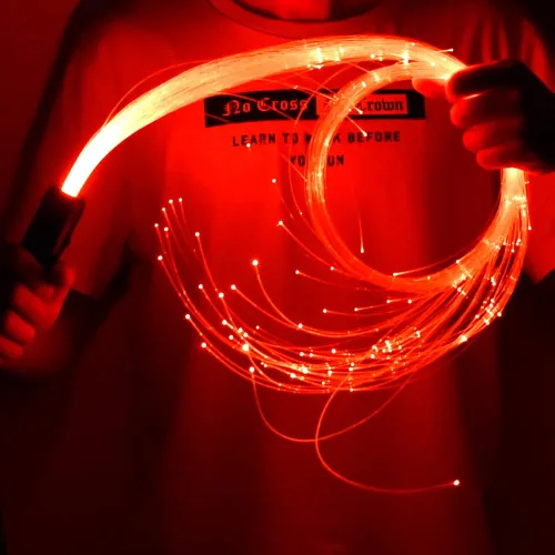 Miniatura 3 de AMKI Látigo de fibra óptica LED recargable de 6 pies, 360 giratorios, 360 efectos de modo, súper brillante, juguete de baile, ideal para fiestas Rosa