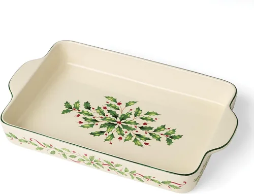 Miniatura 22 de Lenox 863652 - Juego de platos y cuchillos para queso navideños