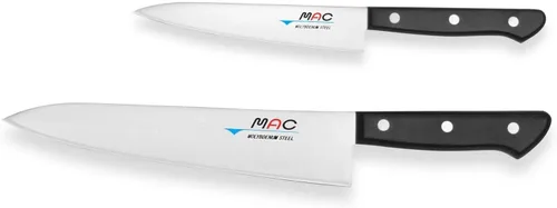 Miniatura 2 de MAC Knife Chef Series - Juego de 2 cuchillos de iniciación – Cuchillo de chef estilo Gyutou de 8.5 pulgadas y cuchillo utilitario de 5.5 pulgadas