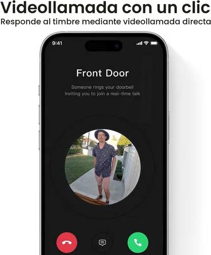 Miniatura 3 de aosu - Timbre de puerta con cámara inalámbrica, vista de arriba a abajo, detección inteligente de paquetes, timbre de video WiFi de 2.4GHz