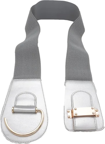 Miniatura 86 de TFJ - Cinturón ancho de moda para mujer, cintura alta, hebilla de gancho de metal dorado, talla XS, S, M, L, XL