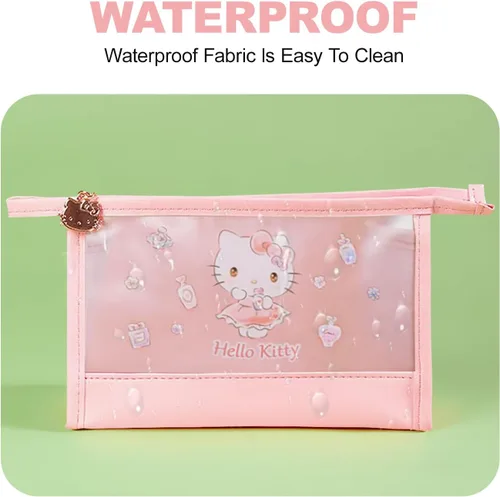 Miniatura 5 de AmBealla Bolsa de cosméticos grande para maquillaje con soporte para cepillos, organizador de maquillaje impermeable con gancho para colgar, bolsa