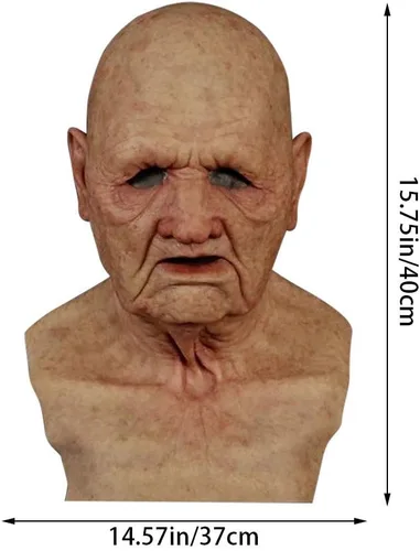 Miniatura 5 de Máscara de Halloween aterradora, máscara espeluznante súper suave, cosplay del demonio malvado, vestido elegante para fiesta de disfraces