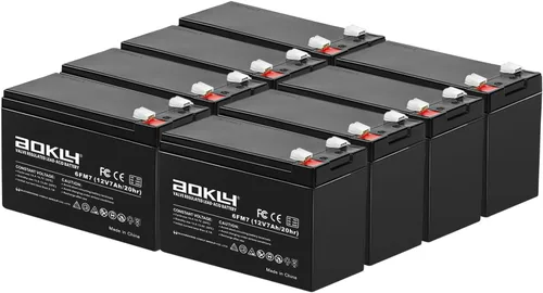 Miniatura 13 de Batería de repuesto de 12 V 7 Ah 6fm7 Batería de plomo ácido sellada recargable SLA AGM fuente de alimentación sin mantenimiento, tamaño 5.94 x 2.56