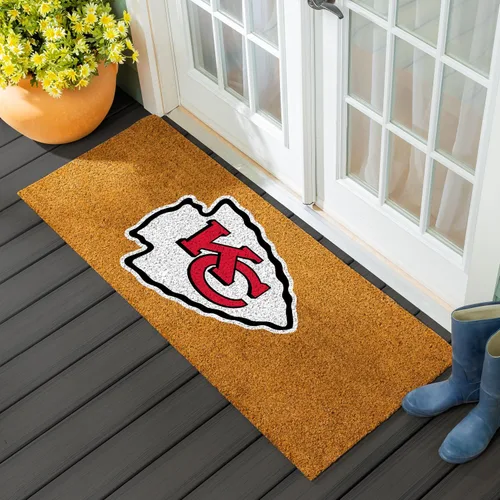Miniatura 6 de Team Sports America Tapete de entrada de la NFL 28 x 16 pulgadas Escotilla cruzada en relieve Parte trasera antideslizante Decoración