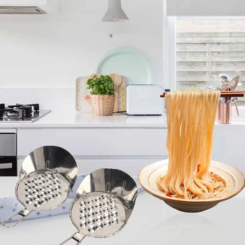 Miniatura 7 de 2 raspadores de gelatina multiusos, raspador de fideos fríos de metal, rallador de queso, conveniente herramienta de preparación de alimentos