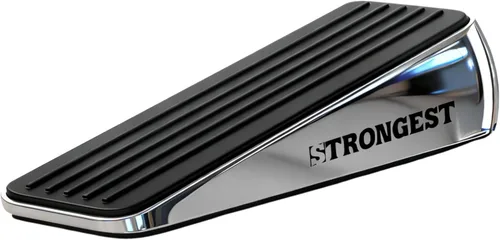 Miniatura 19 de STRONGEST HOME Topes de puerta ajustables XL con resorte, cuña resistente de 3 pulgadas para entradas gruesas y de gran tamaño, agarre de goma Negro