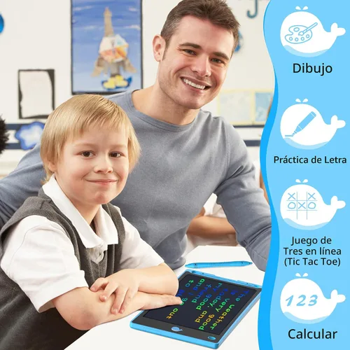 Miniatura 5 de Hockvill: Tableta de escritura LCD para niños de 8.8 pulgadas, juguetes para niñas y niños, pizarra para dibujar para niños de 3, 4, 5, 6, 7 años