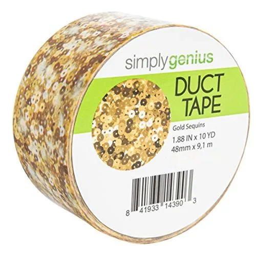 Simply Genius Paquete de 1 cinta adhesiva de arte y manualidades para suministros de álbumes de recortes, 1.88 pulgadas x 10 yardas, lentejuelas