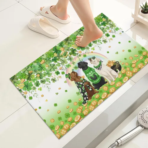 Miniatura 14 de Giwawa Alfombra de baño color beige, antideslizante, lavable, absorbe el agua, de secado rápido, para relajarse, relajarse, respirar, para baño