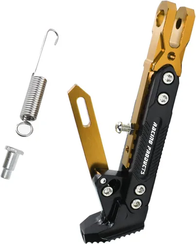 Miniatura 11 de Soporte de patas de motocicleta universal ajustable modificado CNC de aleación de aluminio, soporte de trípode ajustable, soporte lateral