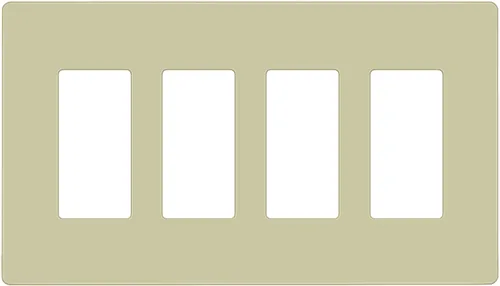 Miniatura 52 de ENERLITES Placas de pared decorativas sin tornillos, cubiertas de tomacorrientes seguras para niños, tamaño de 4 posiciones, 4.68" H x 8.30" L, Negro
