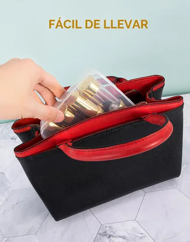 Miniatura 8 de Juego de viaje con botella de bombeo al vacío dorada sin aire con caja, bomba de vacío cosmética recargable, como jabón de manos, tónico, base