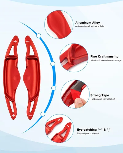 Miniatura 3 de Karltys Extensión de volante de aleación de aluminio para palanca de cambios de Hyundai Sonata 2020-2023 /Tucson 2022-2024 /Santa Cruz