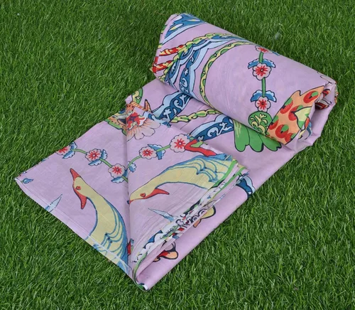 Miniatura 4 de Yard - Tela de gasa de algodón con estampado floral de 45 pulgadas de ancho, color negro, para costura (5 yardas, rosa bebé)