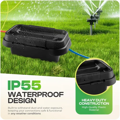 Miniatura 5 de SockitBoX Caja Eléctrica Original para Exteriores Impermeable - Pequeña Cubierta de Cable de Extensión para Exteriores con 6 Entradas de Cable