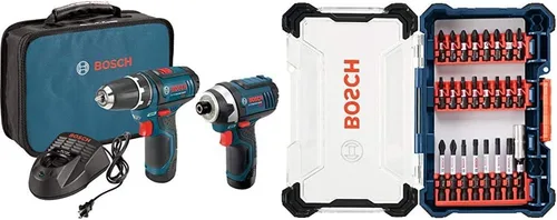 Miniatura 18 de Bosch CLPK22 – 120 - Kit combo de 2 herramientas (taladro/ desarmador y armador de impacto) con 2 baterías de iones de litio 12 -V, cargador