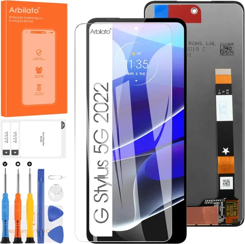 Motorola Moto G Stylus 5G 2022 Reemplazo de pantalla - Pantalla LCD para Moto XT2215, XT2215-4, XT2215DL - Piezas de reparación del ensamblaje del