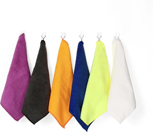 Miniatura 7 de uxcell Juego de 10 paños de cocina para platos, paños de microfibra absorbentes de secado rápido, trapos de cocina con lado de limpieza de cocina