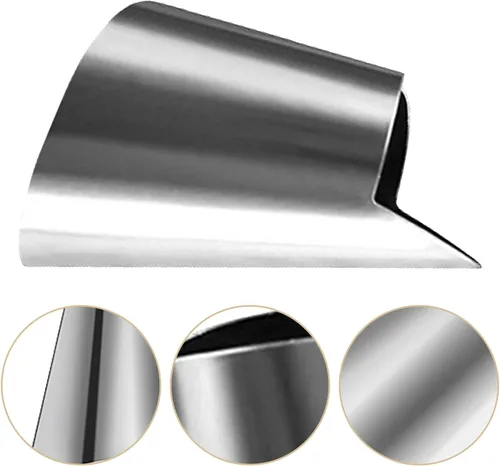 Miniatura 7 de Hemoton Protector de dedos para recolección de verduras y protección de uñas, pelador de pulgar y cubierta de corte de acero inoxidable de 1.57 x