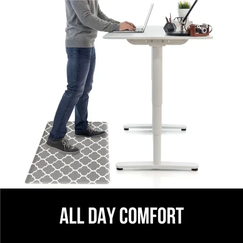 Miniatura 5 de GORILLA GRIP Cómodas alfombrillas acolchadas de cocina para piso, tapete ergonómico de 1/2 pulgada de grosor para escritorio de pie, antifatiga