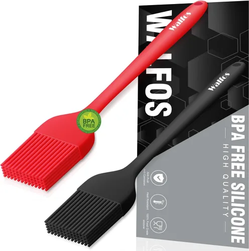 Miniatura 19 de Walfos Juego de 5 cepillos de silicona para repostería, resistentes al calor, perfectos para hornear, parrilla de barbacoa, cocina de cocina, núcleo