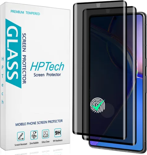 (2 Pack) Privacy Screen Protector for Google Pixel 7 Pro Anti-Spy Tempered Glass Film, 3D Curved Full Screen Coverage, Ultrasonic Fingerprint,
