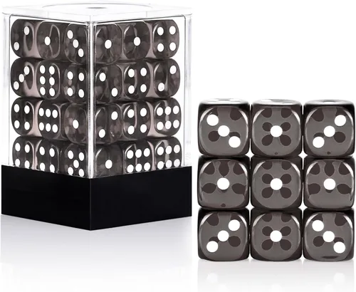 Miniatura 34 de 36 de paquete de dados de 12 mm de 6 caras MINI, juego de dados de patrón de perla, dados estándar de 6 caras para Yahtzee, Bunco o enseñanza