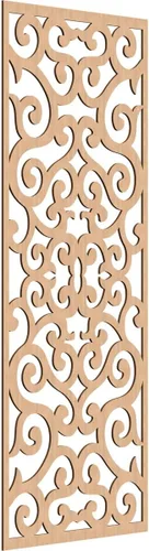 Miniatura 86 de Eveline - Paneles decorativos de pared de madera con calado, 13 3/8 pulgadas de ancho x 34 3/8 pulgadas de alto x 3/8 de alto, roble rojo rojo