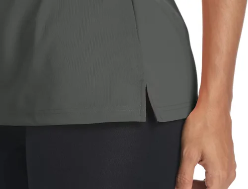 Miniatura 6 de MAGCOMSEN Polo para mujer UPF 50+, protección solar, 4 botones, casual, trabajo, secado rápido, manga corta, cuello de golf