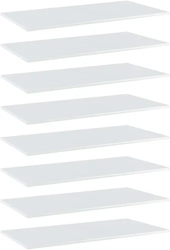 Miniatura 78 de 8 tableros de repuesto para estanterías, paneles de repuesto de aglomerado, unidades de almacenamiento, estantes organizadores, roble Sonoma de 15.7