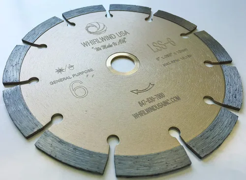 Miniatura 3 de LSS Hojas de Sierra Eléctrica de Diamante Segmentadas de 6 Pulgadas para Corte Seco o Húmedo de Uso General para Concreto Piedra Ladrillo
