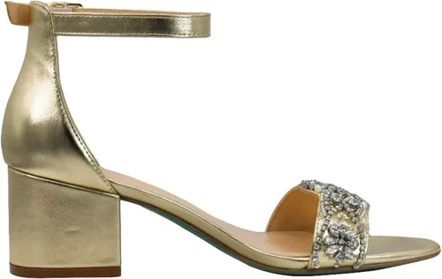 Miniatura 4 de Betsey Johnson Sandalia de tacón Sb-Mel para mujer, Oro