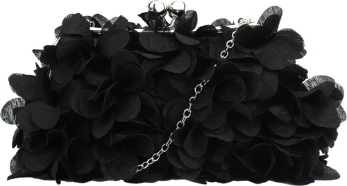 Miniatura 12 de Buddy - Bolso de mano de satén suave para mujer, con forma de rosa, para boda, fiesta