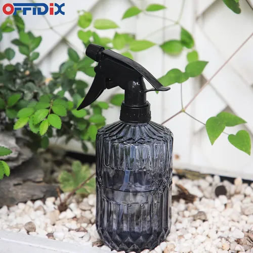 Miniatura 5 de OFFIDIX Botella de spray de cristal, rociador de niebla fina para plantas, regadera de presión manual, botella de spray de cristal con boquilla