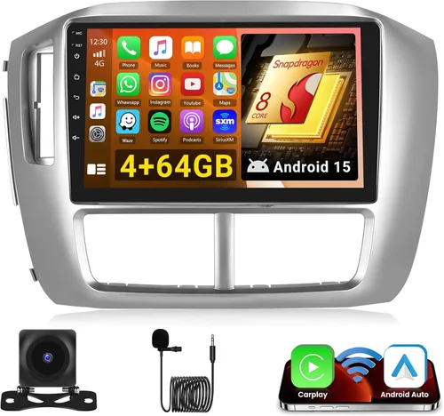Miniatura 11 de 4+64G para Honda Pilot 2006 2007 2008 Carplay inalámbrico Android 15 estéreo de coche, 9 pulgadas IPS 1280 * 720 pantalla táctil Radio Android Auto