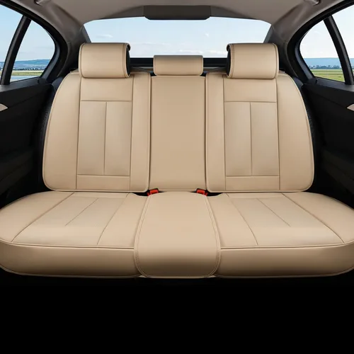 Miniatura 13 de Coverado Juego completo de fundas de asiento de automóvil, fundas de asiento negras para asientos delanteros y traseros de automóvil, protector