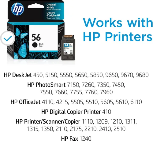 Miniatura 2 de Cartucho HP 56 Original Negro (C6656AN)