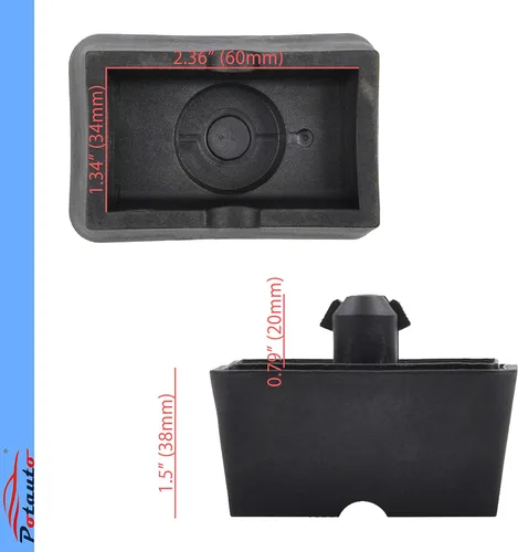 Miniatura 2 de Potauto Mejorado 51717039760 - Almohadilla de elevación para gato de coche, compatible con BMW Mini 645Ci 650i 745i 745Li 750i 750Li 760i 760Li